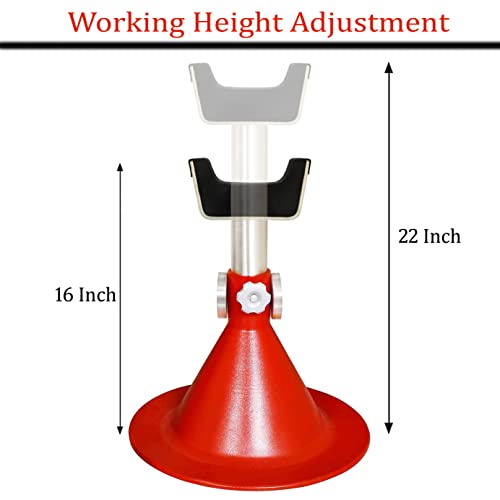 Standard Horse Size Hoof Farrier Stand - Red + Hoof Knife