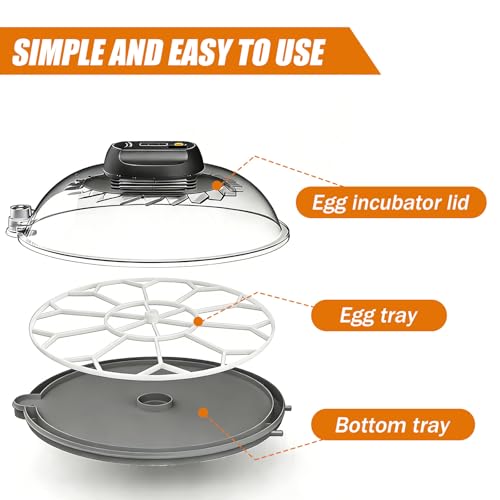 JGT360 Jumbo Goose Egg Incubator Tray for Nurture Right 360 Incubator | 10 Egg Capacity, Compatible with Large & Heavy Breed Eggs, including geese, turkeys, ducks, peacocks Wait