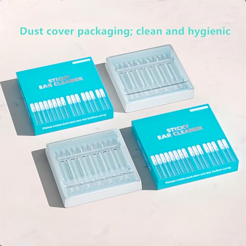Sticky Ear Cleaning Stick, 2026 New Reusable Ear Wax Removal Tools with Dust Cover Packaging, Earwax Removal Adhesive Swabs for Kids and Adults (Small, 48PCS) - color: Small, size: 48PCS
