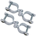 2 Pack 1-5/8" x 1-5/8" Chain Link Fence Gate Hinge Kit, Galvanized Steel Gate Hinges, Heavy Duty with 2 PCS Frame Hinge and 2 PCS Post Hinge, Bolts & Nuts Included - size: 1-5/8" x 1-5/8"