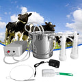 Milk Machine for Goats - Goat Electric Milking Machine - Efficient & Gentle Animals, Food Grade Milk Bucket 3L, Pulsating Vacuum Pump for Dairy Farms
