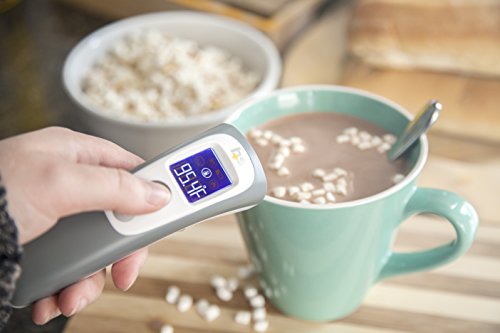 HealthSmart Digital Temporal Thermometer with No Contact Infrared Technology, Babies, Children or Adults, Test Temperature of Objects or Air with Alarm and Memory Function, FSA & HSA Eligible - style: Forehead