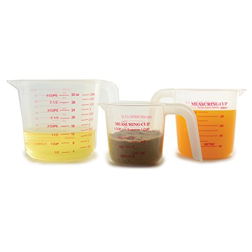 Norpro 4-Cup Capacity Plastic Measuring Cup, Multicolor - size: 4 cup (Pack of 1)
