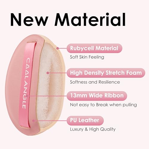 COOL-ANGLE Pink Makeup Sponges, Latex-Free Blender, 4 Pack (2 XL, 2 Med) | Liquid Foundation And Concealer Blender, For Powder And Cream Blush, Soft And Long-Lasting, Seamless Airbrushed Finish - color: A2: 2XLarge Pink+2Medium Pink