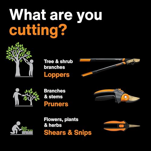 Fiskars 28" Power-Lever Garden Bypass Loppers, 1.75" Cut Capacity - style: 28" Lopper