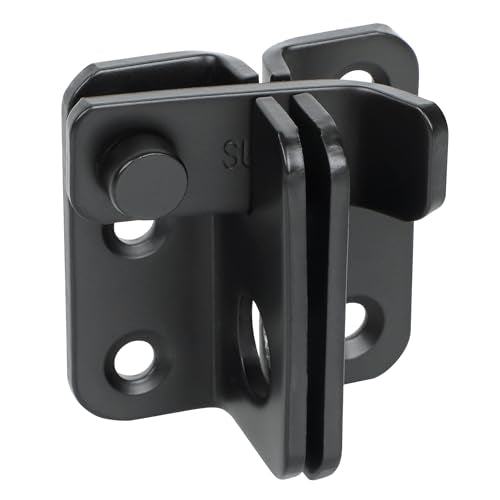 Alise Black Flip Latch Door Latch Heavy Duty Gate Latch Barn Door Lock | SUS 304 Stainless Steel Door Latch Lock for Wooden Fence Shed Barn Chicken Dog Cage Window Cabinet Backyard Garage - color: Matte Black, size: Small Size (SUS304 SS)