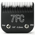 Detachable Steel Pet Dog Clipper Blades, Size-7FC, Compatible with Andis Cut Length 1/8" - size: 7FC:1/8"(3.2mm) Black