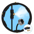 lifeegrn Misting Cooling System, Outdoor Misting System for Patio, 40 FT Misting Line+10 Mist Nozzles+3/4" Brass Adapter,Outdoor Mister System for Patio Garden Trampoline Greenhouse - size: 40 FT