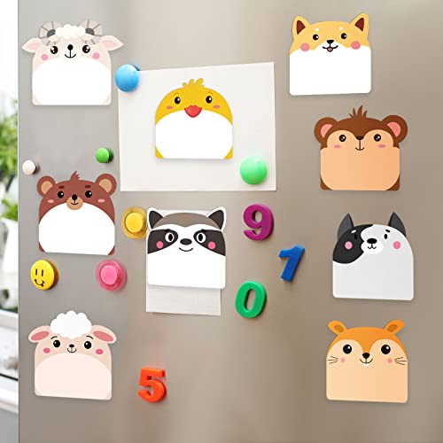 Yinder 24 Pad Cute Animal Sticky Notes Kawaii Animal Sticky Note Pad Bulk | Fun Cartoon Memo Pad Self Adhesive Tab Back to School Gift for Teacher Student Classroom Veterinary Cat Office Supplies - style: Multi Animals