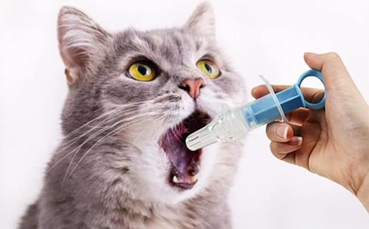 1Pc Blue Pet Medicine Feeder Liquid Oral Syringe Milk Nursing Bottles Syringe Soft Tip Plastic Pet Medical Feeding Tool for Dog Puppy Cat, Kitten Nursing Supplies