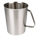 Measuring Cup, Stainless Steel Measuring Cups (64OZ/2 Liter- 8 Cup), Heavy-Duty Frothing Pitcher, Milk Frothing Pitcher Milk Frother Cup with Marking with Handle for Espresso Machines, Latte Art - size: 64 OZ (2000ML)