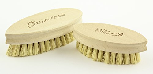 Zoie + Chloe 100% Natural Plant-Fiber Soft Bristles Vegetable Brush - size: Small 4.3 INCH