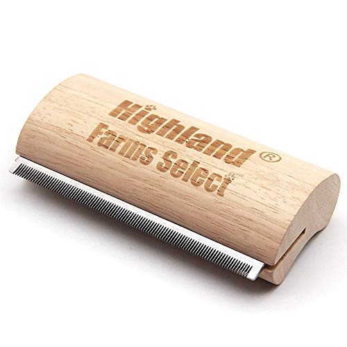 Deshedding Grooming Tool for Dogs, Cats & Horses, Ergonomic Design Wood Groom Brush, Professional Pet Groomer, Painlessly Remove for Short & Long Hair, Fur & Dirt - 5 Inches | Deshedding Grooming Tool for Dogs,Cats & Horses,Professional Pet Groomer,Painle