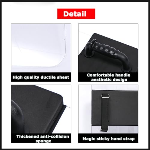 INTBUYING Rectangular Shield 20"x35" Security Shield hand-held (500x900x3.5 mm)