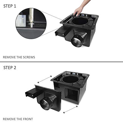 BV Bathroom Exhaust Fan 150CFM - Bathroom Fan,2.0 Sones, 4" Duct Collar| Energy-Saving Ventilation Fan- No Attic Access - size: 150 CFM – 2026
