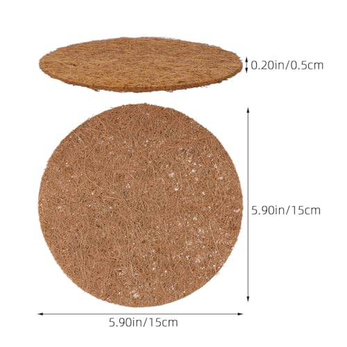POPETPOP 10 Pcs Pigeon Nest Pads, Natural Coconut Fiber Bird Breeding Mat | Bird Egg Mat for Parakeet Chicken Breeding Hatching - Pigeon Supplies
