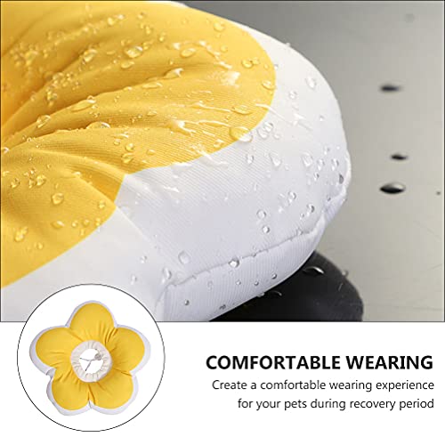 POPETPOP Cat Neck Cone Waterproof Pet Elizabethan Collar Flower Shape Recovery Collar for Anti-Bite and Anti-Lick After Surgery Lightweight Washable Cat for Cats and Kittens