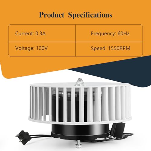 8663 Upgraded Bathroom Exhaust Fan Motor Replacement for NuTone Broan, Replaces OEM JA2B104N 97017705, Quiet Low Noise Blower Motor Compatible with 8673 8664RP 8814 8814R 8832 671RB 672RB