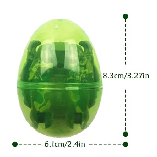 FUNKY WIZARD 4Pack Easter Jumbo Princess Deformation Prefilled Easter Eggs with Toys, Easter Party Favors Gift for for Girls Toddlers Kids Easter Egg Hunt, Classroom Prize Supplies (Soldier) - style: Soldier