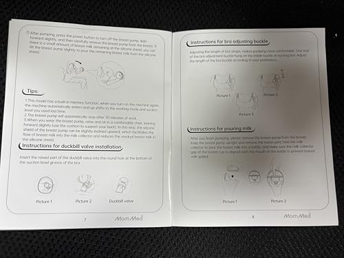 MomMed Wearable Breast Pump (Model S21) – Double Electric Hands-Free Breast Pump, Leak-Proof Design, 3 Modes (Stimulation, Expression, Auto) & 12 Vacuum Levels, Portable and Quiet, Gray, 2Pack - color: Gray