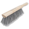 Marshalltown Silver Foxtail Brush, Stiff Bristles, Assembled in the USA | Stiff Soft-Tipped Bristles on 13 1/2 Inch Hardwood Block, Cleans Grout Film from Tile, Bench Brush, Shop Brush, 6520