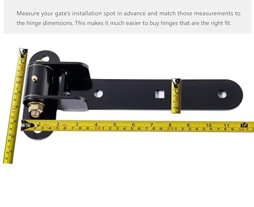 13" Heavy Duty Strap Gate Hinges,900LBS Load Capacity,Thickened Solid Steel | 2Pcs Built-in Ball Bearing T Hinge for 180°or90°Smooth Swing,Bolt or Weld-On Wooden/Metal,Garden Fence Shed Barn Gate(Patent) - size: Large-R