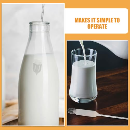 Milk Density Meter 2-Pack Lactometer for Milk and Goat Portable Hydrometer for Kitchen Liquid Measurement Precise Tester for Various Liquids 6.69 in