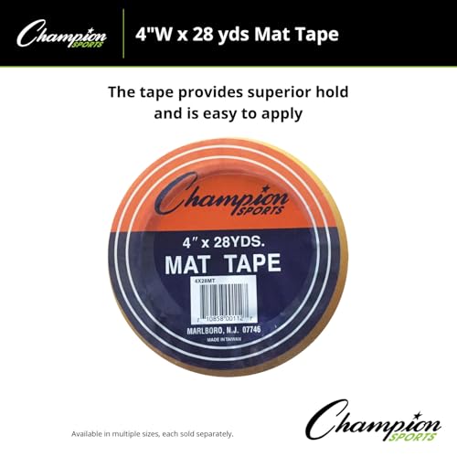Champion Sports3x28yd Mat Tape - color: Multi, size: 4" x 28 yds