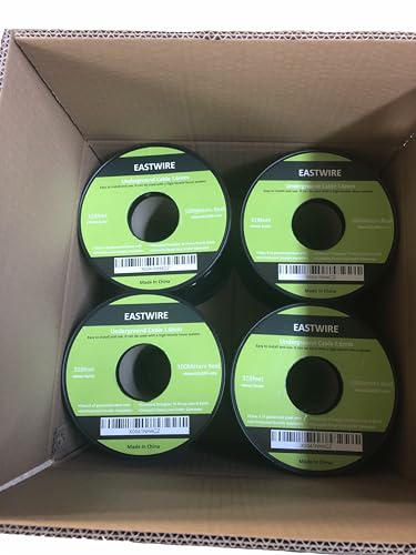 1.6mm 328ft Electric Fence Double Insulated Wire Underground | Electric Fence Double Insulated Underground Hard Cable, Direct Burial 100meters - size: 100meters/328ft, style: 1.6mm