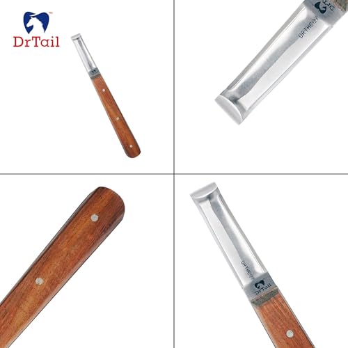 Hoof Knife Farrier Tool - Stainless Steel Knife for Horses, Goats & Livestock Best Right-Left Handed Knife Narrow, Farrier & Hoof Cleaning Tool - style: Regular Double Edge