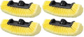 2 Pcs Car Wash Brush Heads Soft Bristle Flow Thru,12 Inch,Yellow (Pack of 2) - color: Yellow, size: 12 Inch (Pack of 2)