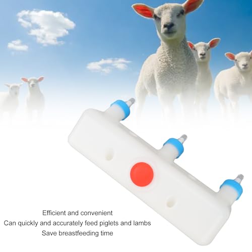 Small Animal Milk Feeder 3 Nipple Versatile Feeding Bottle for Piglets Puppies Lambs and Goats Farm Drinking Equipment Control for Efficient Nursing