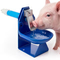 Threehoney Automatic Gravity-fed Pig Waterer for Show Pig & Farm Supplies | Cast Aluminum Water Bowl for Hog Sow & Livestock Animals, Bucket or Barrel Mount Watering System, Reduce Daily Animal Chores
