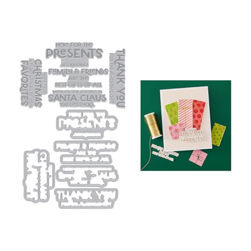 HD102 Hero Arts Here for The Presents Letterpress + Foil & Cut from The Best Gift Ever Collection