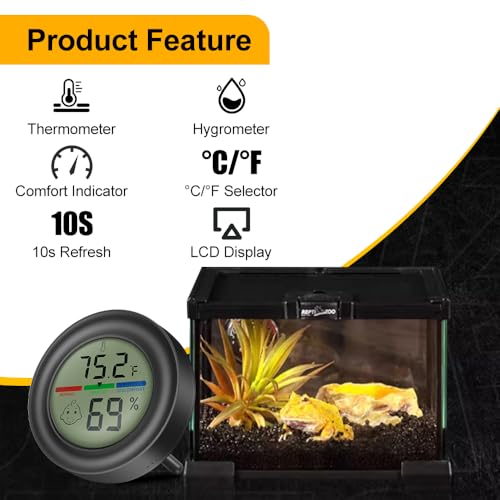 Digital Hygrometer Indoor Thermometer Humidity Meter | Room Temperature Hydrometer Monitor Gauge for 3D Printer, Home, Office, Greenhouse, Incubators