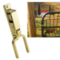 1PCS Heavy-Duty One-Hand Gate Latch for Farm, Ranch & Backyard | Automatic Spring Lock, Rust-Resistant Steel, Easy Install on Wood, Metal & Pipe Gates