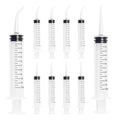 10Pcs 12cc/ml Dental Irrigation Syringes, Curved and Straight Tip, Oral Care Syringe with Measurement Scale for Wisdom Teeth, Tonsil Stones, Mouthwash Cleaning, Pet Feeding, Precision Dispensing
