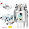 Upgraded 2 in 1 14L Electric Milking Machine with 4 Cow Teat Cups & 2 Goat Teat Cups