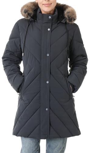 Women's Winter Coat Long Puffer Jacket - Waterproof Warm Thickened Snow Coat for Women - color: Darkgrey, size: 3X-Large