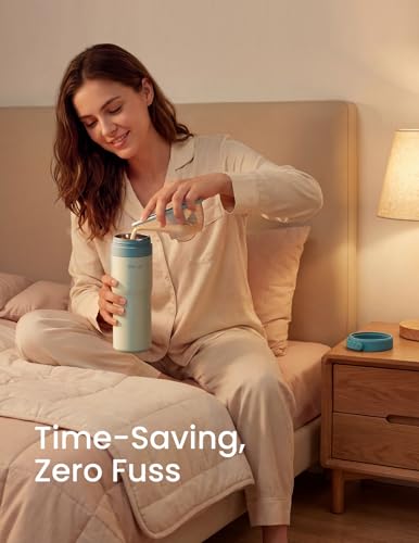 Paruu Portable Breast Milk Cooler, 304 Stainless Steel Breastmilk Chiller for 14–23H Cooling, 10-24oz Breastmilk Storage Container for Travel, Outdoor, New Moms Breastfeeding Essentials, Blue - color: Blue