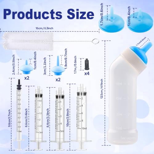 Kitten Nursing Bottle Puppy Bottles and Nipple in Cat Bottle Feeding Kit Nipple Kittens Syringe for Newborn Kittens,Puppies,Squirrel,Small Animals (Blue) - color: Blue