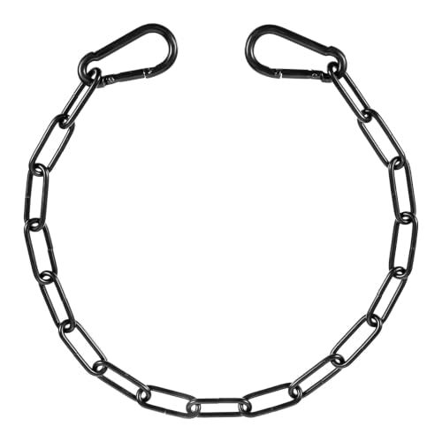 Amaxiu 20'' Gate Chain Lock with Carabiners, Metal Door Chain Lock | Fence Latch Door Chain Lock Heavy Duty Stainless Steel Gate Chain
