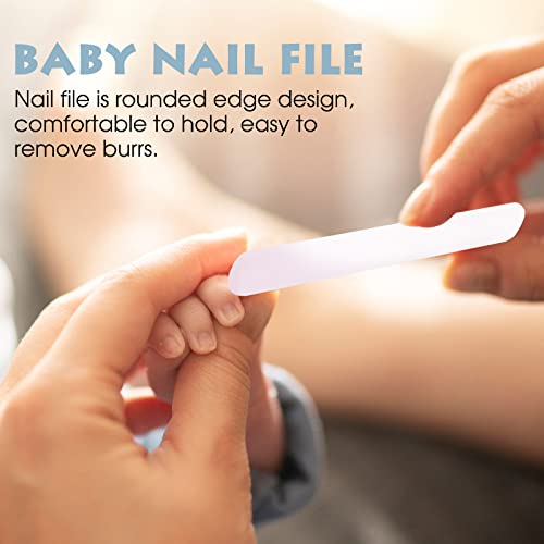 Baby Nail Clippers Set with Cute Case, Infant Fingernail and Toenail File Kit for Newborn Manicure and Pedicure, New Mom Grooming Gift - color: Polar Pink
