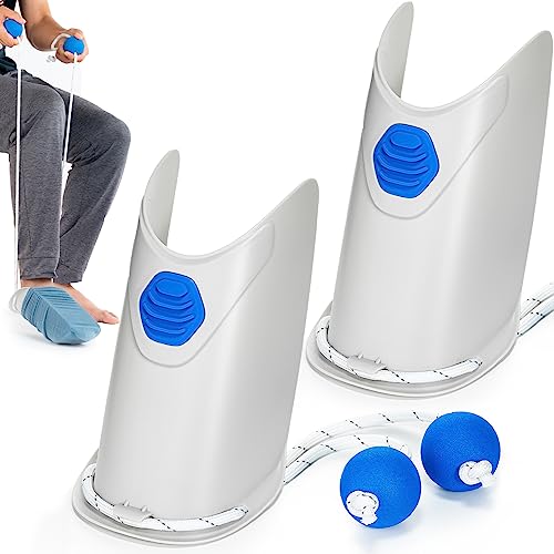 Sock Aid - Socks Helper with Adjustable Cords,Sock Aid Tool-2 Pack | Helper Aide Tool with Ergonomic Soft Foam Round Handles for Elderly, Disabled, Pregnant,Suitable for various socks - color: 2 Ash Gray