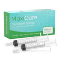 MaxiCare Oral Syringes with Cap 10ml – Disposable Liquid Dispenser Without Needle | Individually Wrapped Luer Slip Tip Dropper for Babies, Toddlers, Adults, and Pets (100 Pack) - size: 10 ml