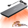 REPTI ZOO Reptile Heat Panel Adjustable Temperature Reptile Heating Plate, Mountable Under Lid, for Hermit Crabs/Leopard Geckos/Turtles/Snakes/Lizards - size: 6" X 18"
