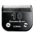 Size 10 Detachable Dog Grooming Blades, Compatible with Andis, Oster A5, Wahl KM10 Series Clippers, Cut Length 1.5mm, Black (10#1.5mm, 1 Pcs) - size: 10#1.5mm, 1 Pcs