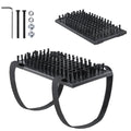 Truck Step Mounted Brush, Heavy Duty Boot Brush Cleaner, Universal Boot Scrubber Dirt-Removal Accessories for RVs, SUVs, Camper Vans, Trucks & Semis