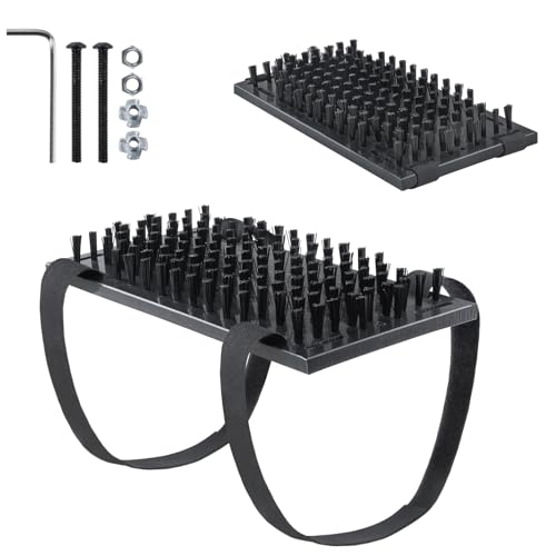 Truck Step Mounted Brush, Heavy Duty Boot Brush Cleaner, Universal Boot Scrubber Dirt-Removal Accessories for RVs, SUVs, Camper Vans, Trucks & Semis