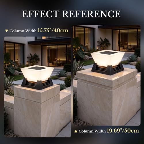 11.02" Outdoor Post Lights Hard Wired, IP54 Waterproof Pillar Lights | 3000K LED Post Light, IP54 Pillar Lights Outdoor Hard Wired, Outdoor Column Lights for Yard, Porch, Pathway, Patio, Driveway